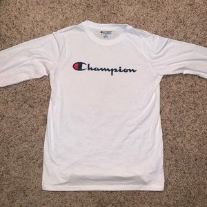 💙 White Champion Long Sleeve Shirt 💙